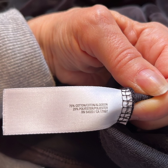 Old Navy black velour hoodie and pant - Picture 3 of 5